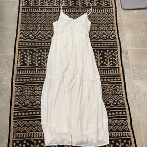 White maxi dress